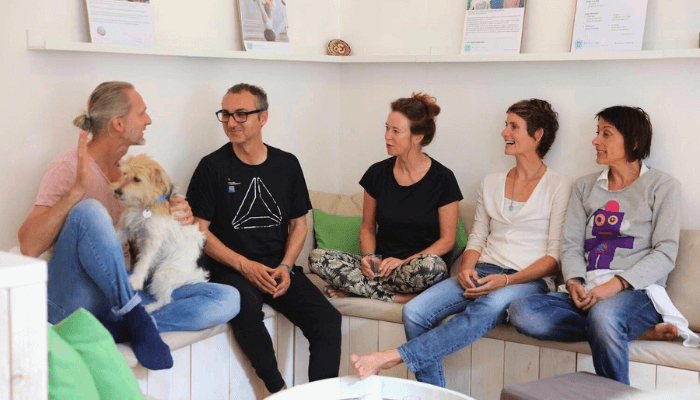 Austausch im Studio