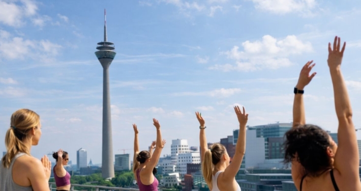 Rooftop Outdoor Saison 2026 Rundum Yoga Duesseldorf